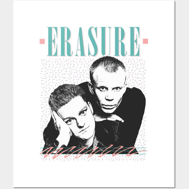 Erasure /// Retro 80s Fan Art Design Wall Art by DankFutura